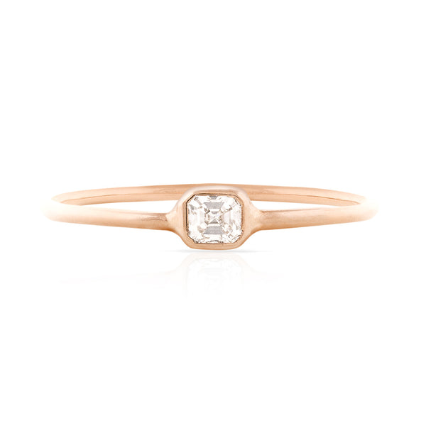 Radiant Cut Diamond Stackable Ring