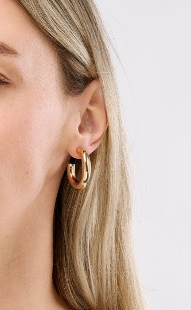 Gold Open Hoops