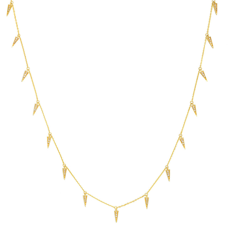 Diamond Spear Necklace