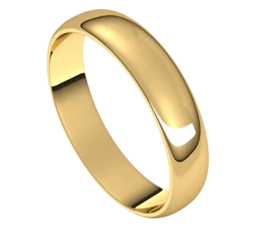 Gold Half Round Band