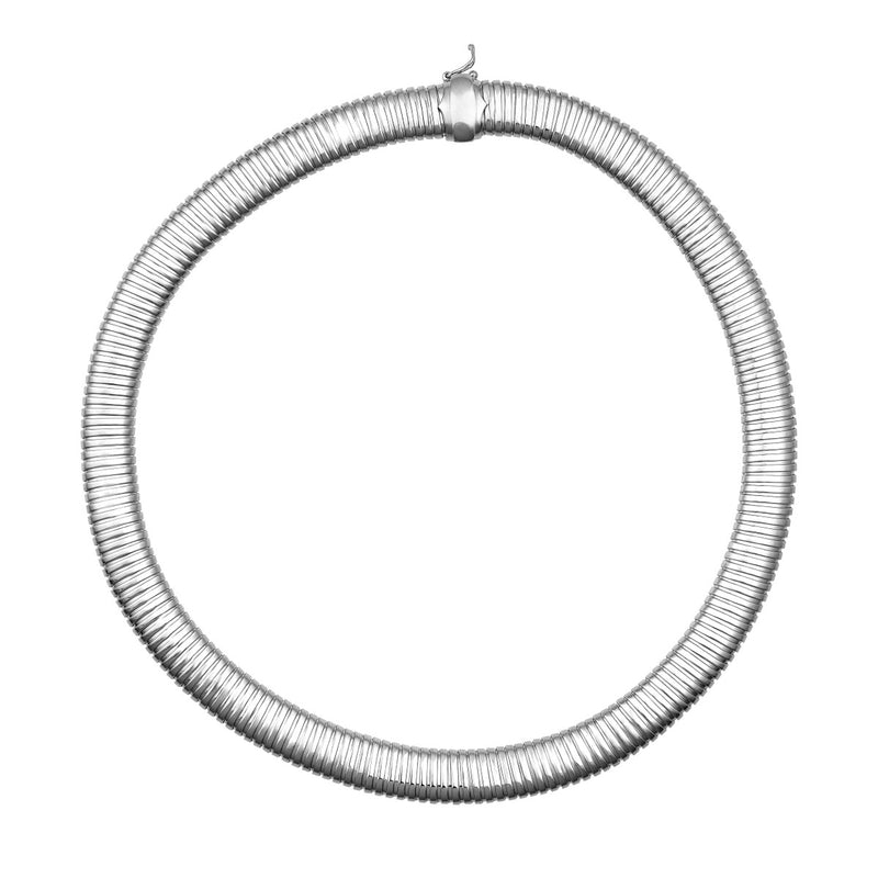 Sterling Silver Tube Necklace