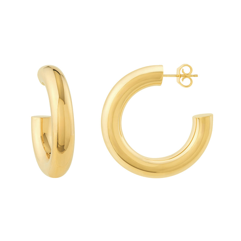 Gold Open Hoops