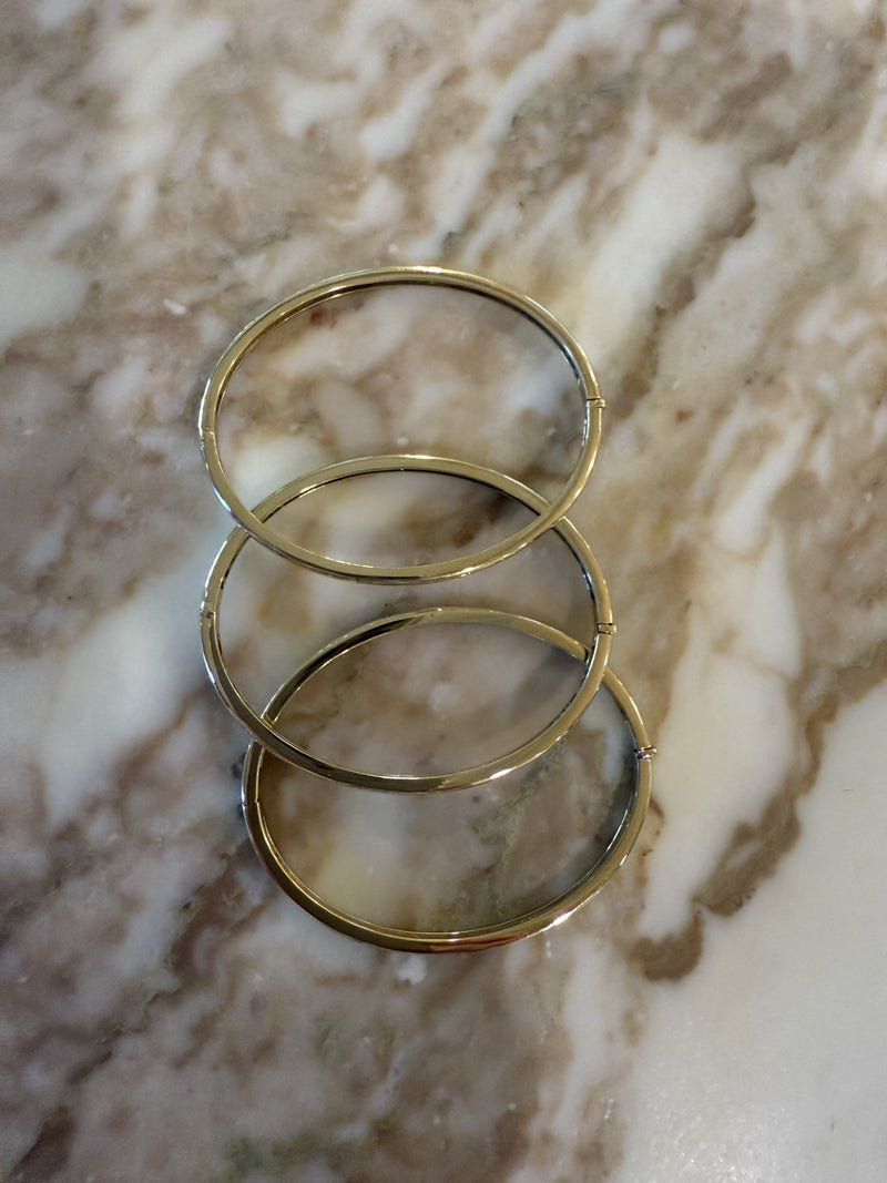 Gold Seamless Bangle - 3mm