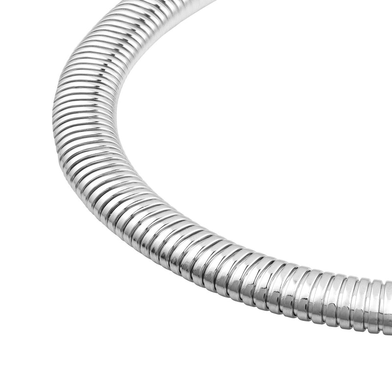 Sterling Silver Tube Necklace
