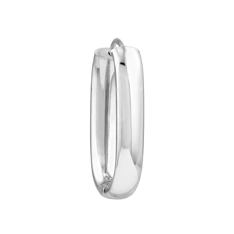 Sterling Silver Oval Hoops