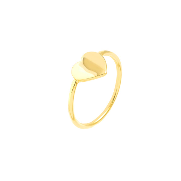 Flat Heart Ring