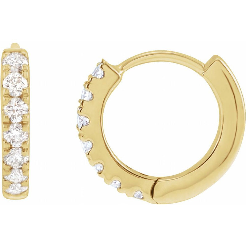 Mini Diamond Snap Huggie