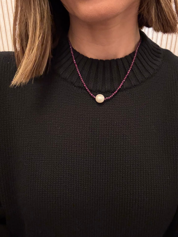 Ruby Necklace / Pearl Optional