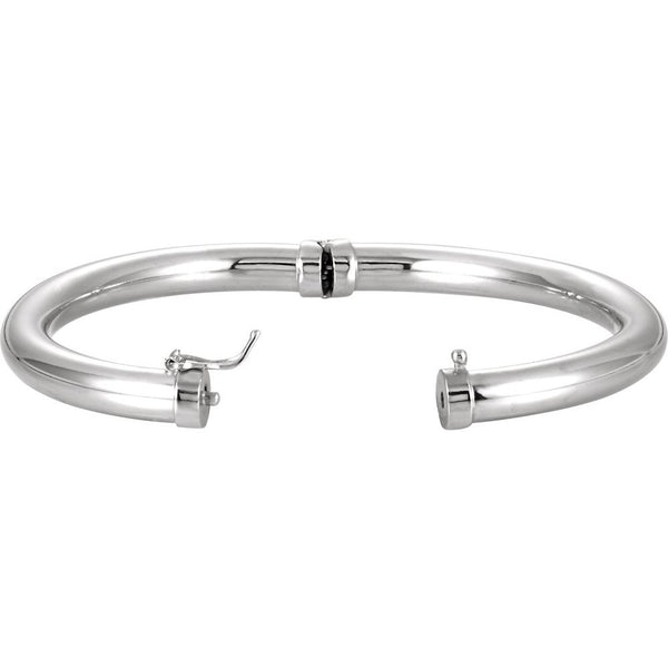Sterling Silver Hinged Bangle