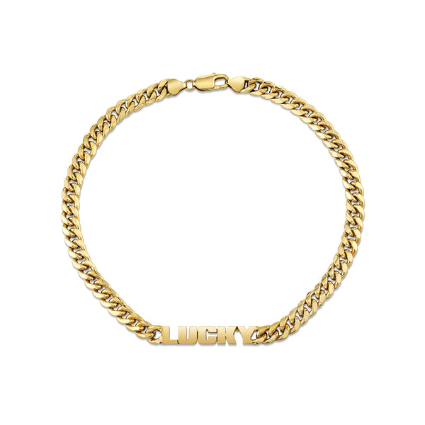 Cuban Chain Letter Necklace