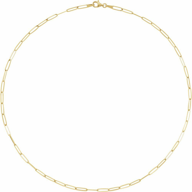 Gold Long Link Chain (multiple lengths)