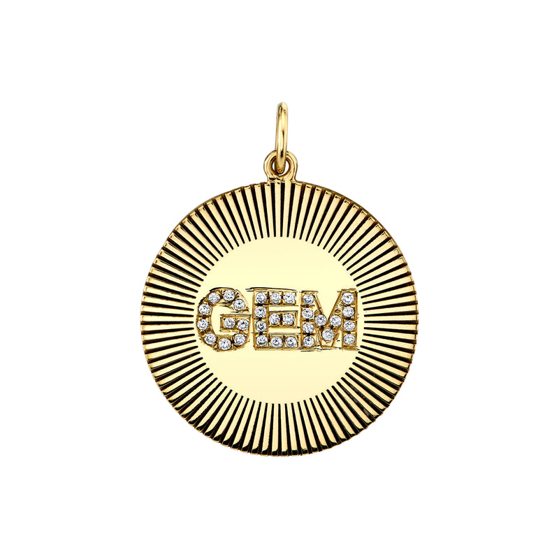Diamond Disc Pendant