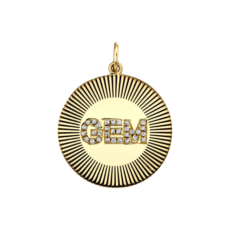 Diamond Disc Pendant