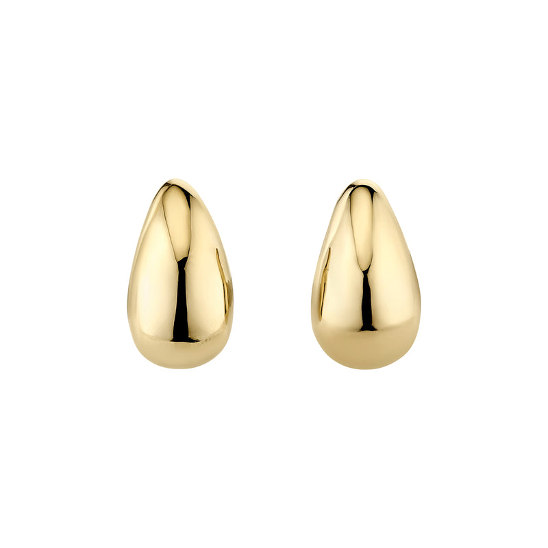 Gold Drop Earrings - Large