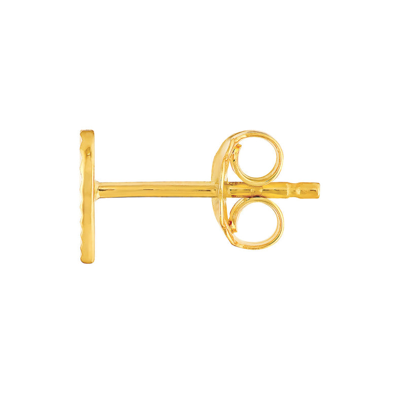 Fluted Heart Earrings