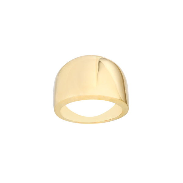 Wide Gold Signet Ring