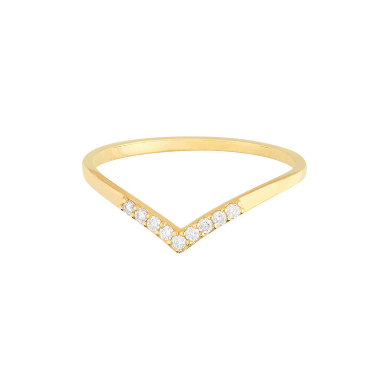 Diamond Chevron Ring