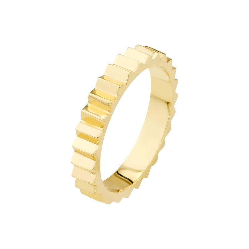 Gold Fluted Band