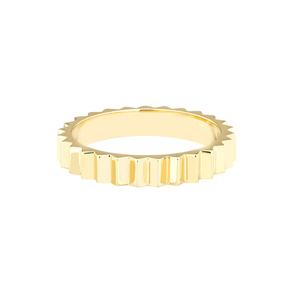 Gold Fluted Band