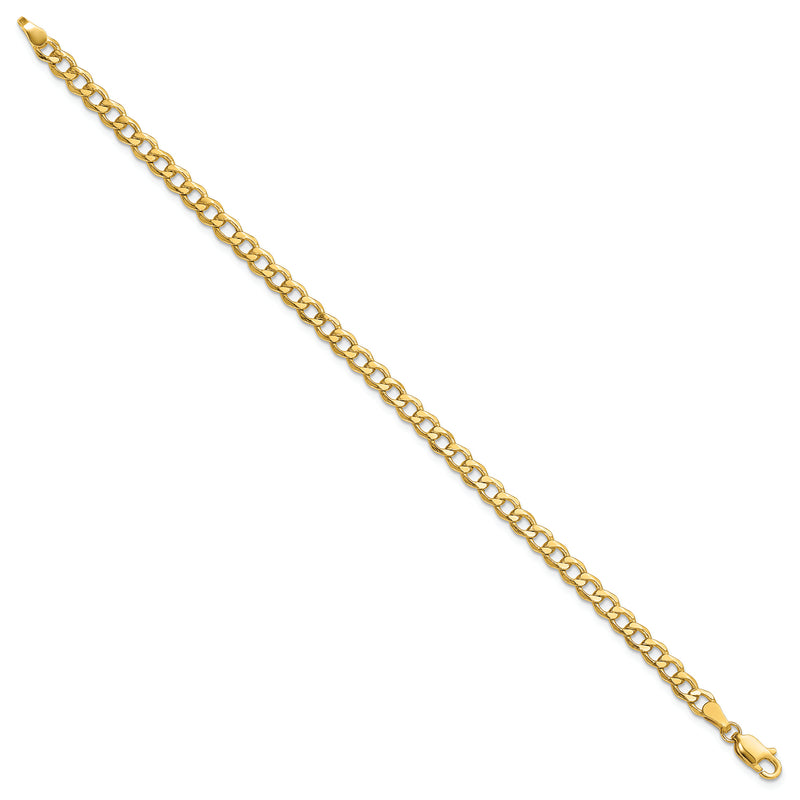 Gold Curb Chain - 3.35mm