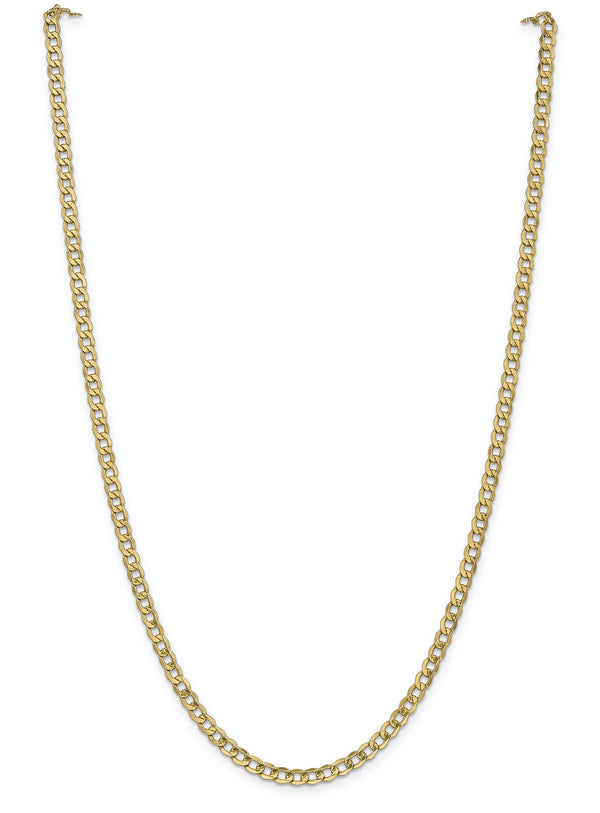 Gold Curb Chain - 3.35mm