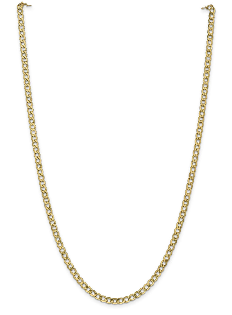 Gold Curb Chain - 3.35mm