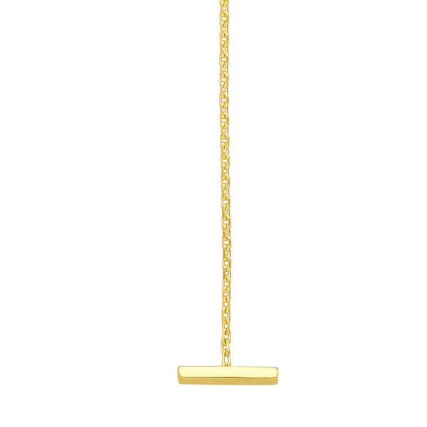Gold Bar Threader Earrings