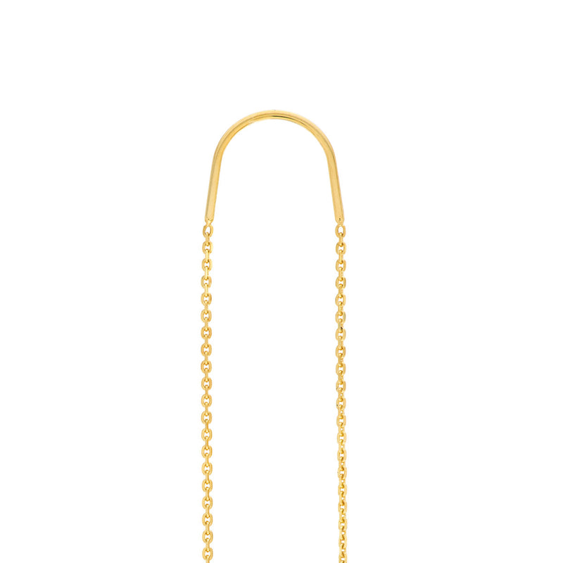 Diamond Drop Threader Earrings