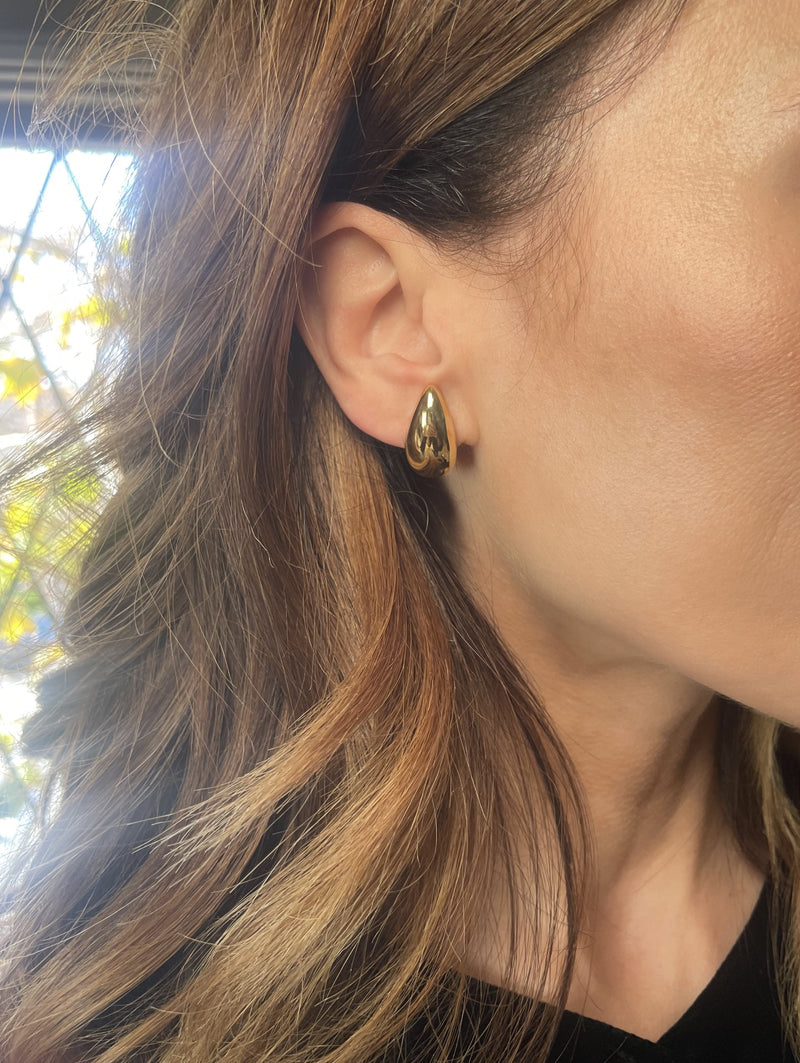 Gold Drop Earrings - Medium