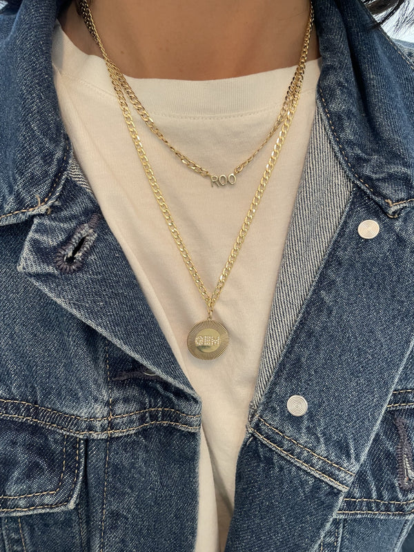 Diamond Disc Pendant