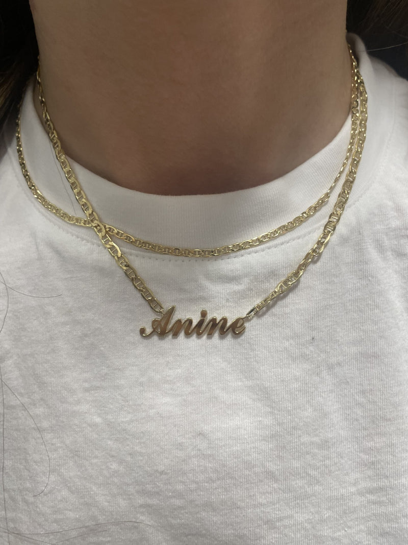 Mariner Script Necklace