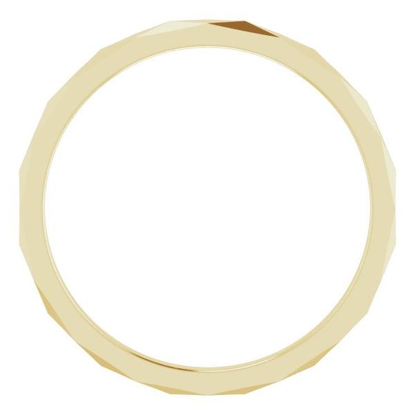Gold Diamond Pattern Band