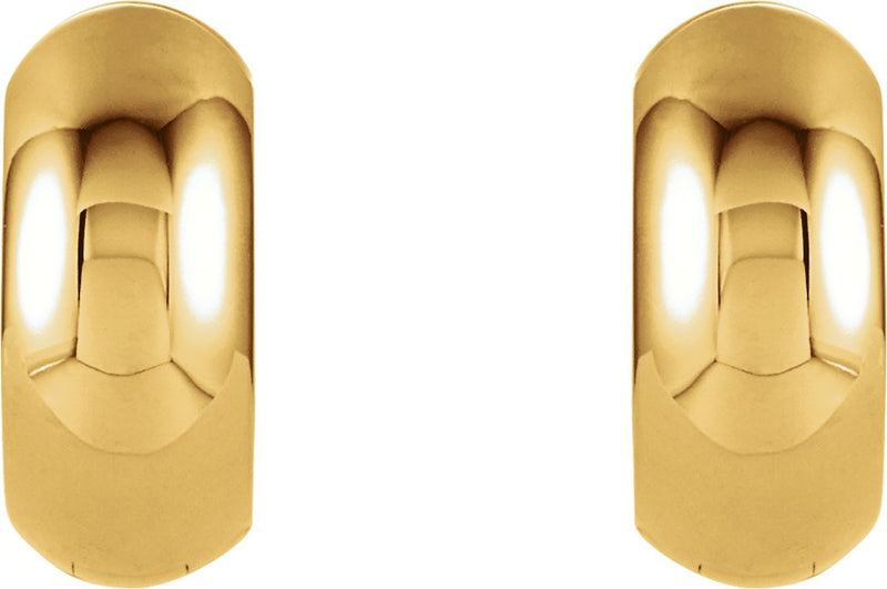 Thick Gold Hoop Earrings