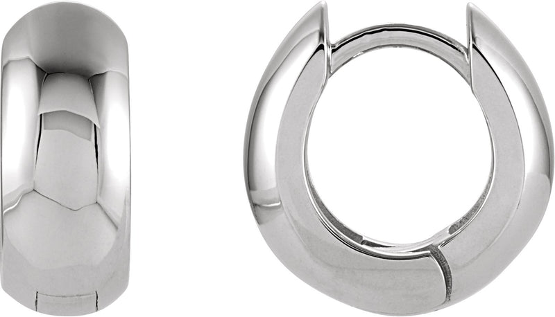 Thick Gold Hoop Earrings