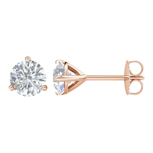 Diamond Stud Earrings - 1 Carat Total Weight