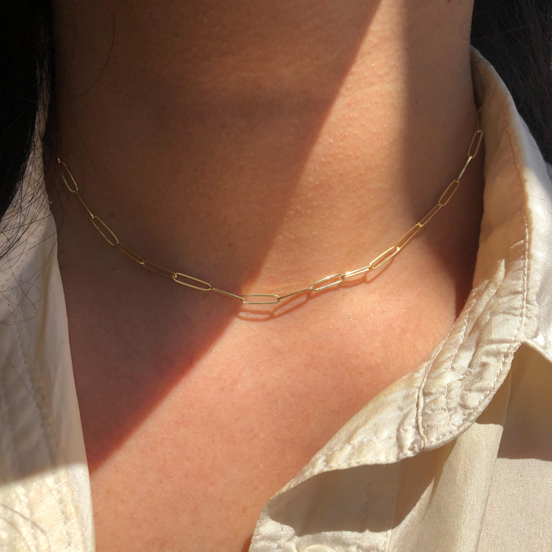 Gold Long Link Chain