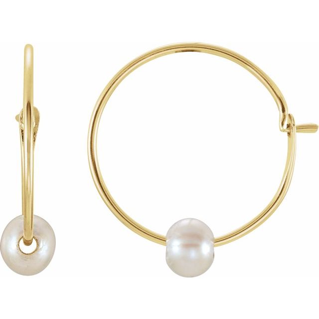 Freshwater Pearl Huggies
