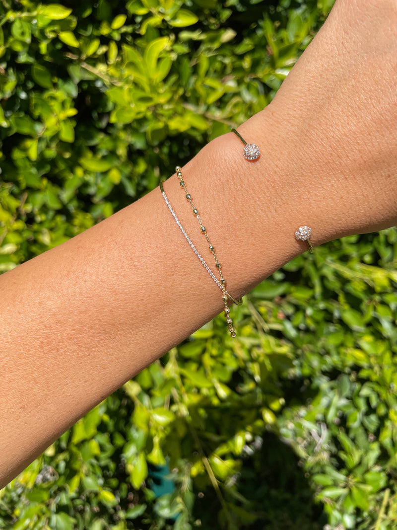 Disco Bead Station Bracelet