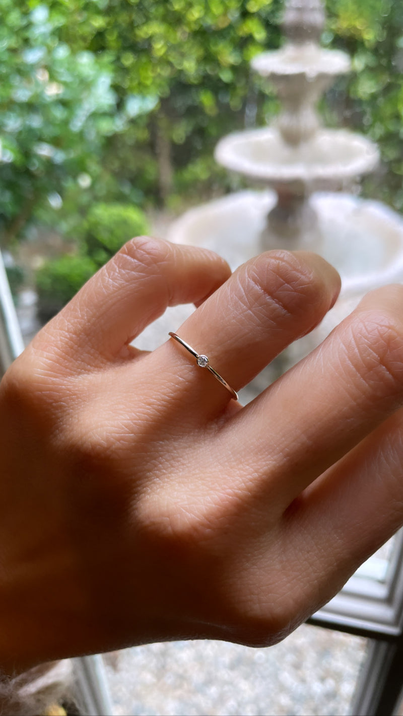 Mini Diamond Stacking Ring