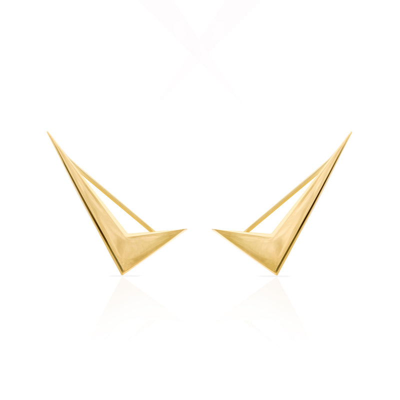 Small Checkmark Earring