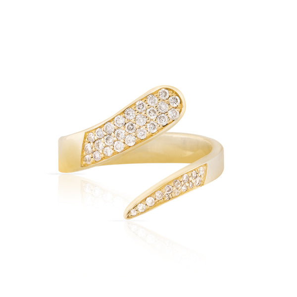 Pave Diamond Skimmer Ring