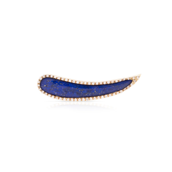 Pave Diamond Stone Skimmer Earring (more colors available)