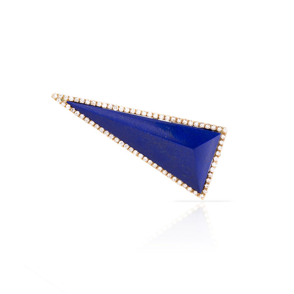Pave Diamond Stone Pyramid Earring (more colors available)