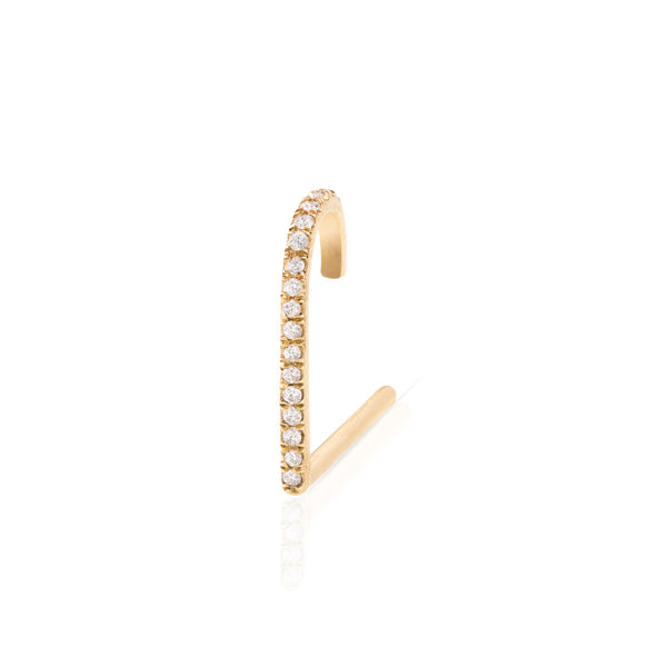 Pave Diamond Suspender Earring