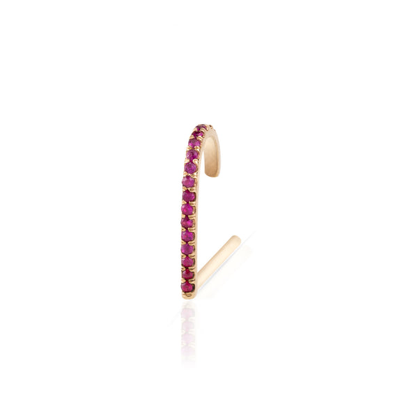 Pave Ruby Suspender Earring