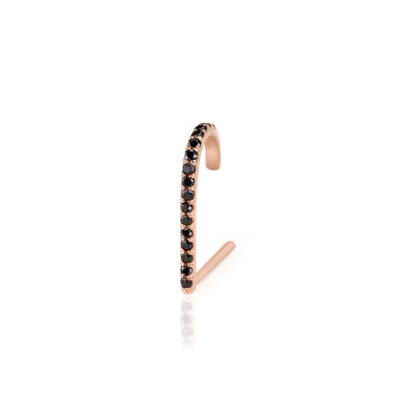 Pave Black Diamond Suspender Earring