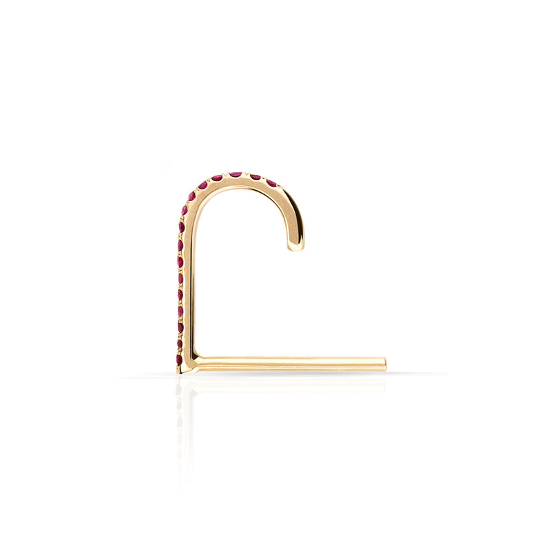 Pave Ruby Suspender Earring