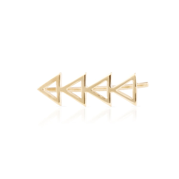 Cutout Triangle Earring