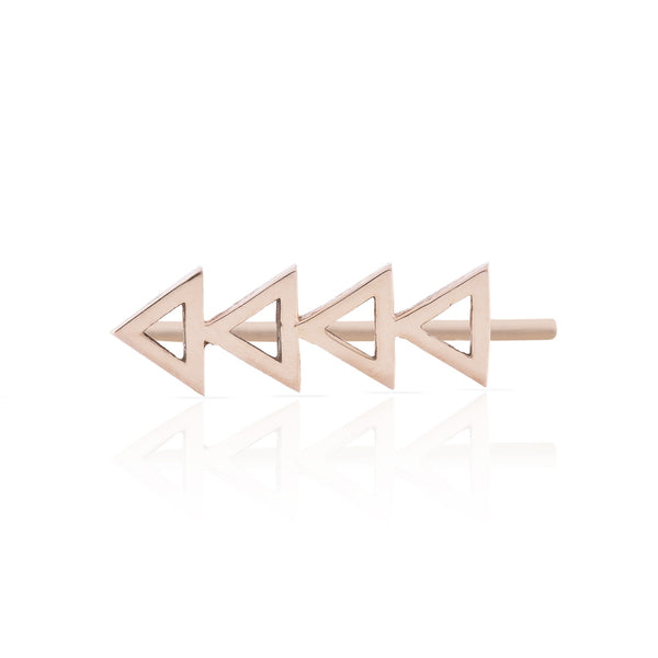 Cutout Triangle Earring