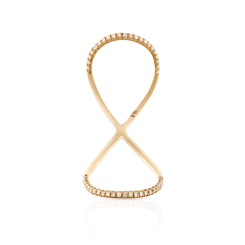Pave Diamond Infinity Ring